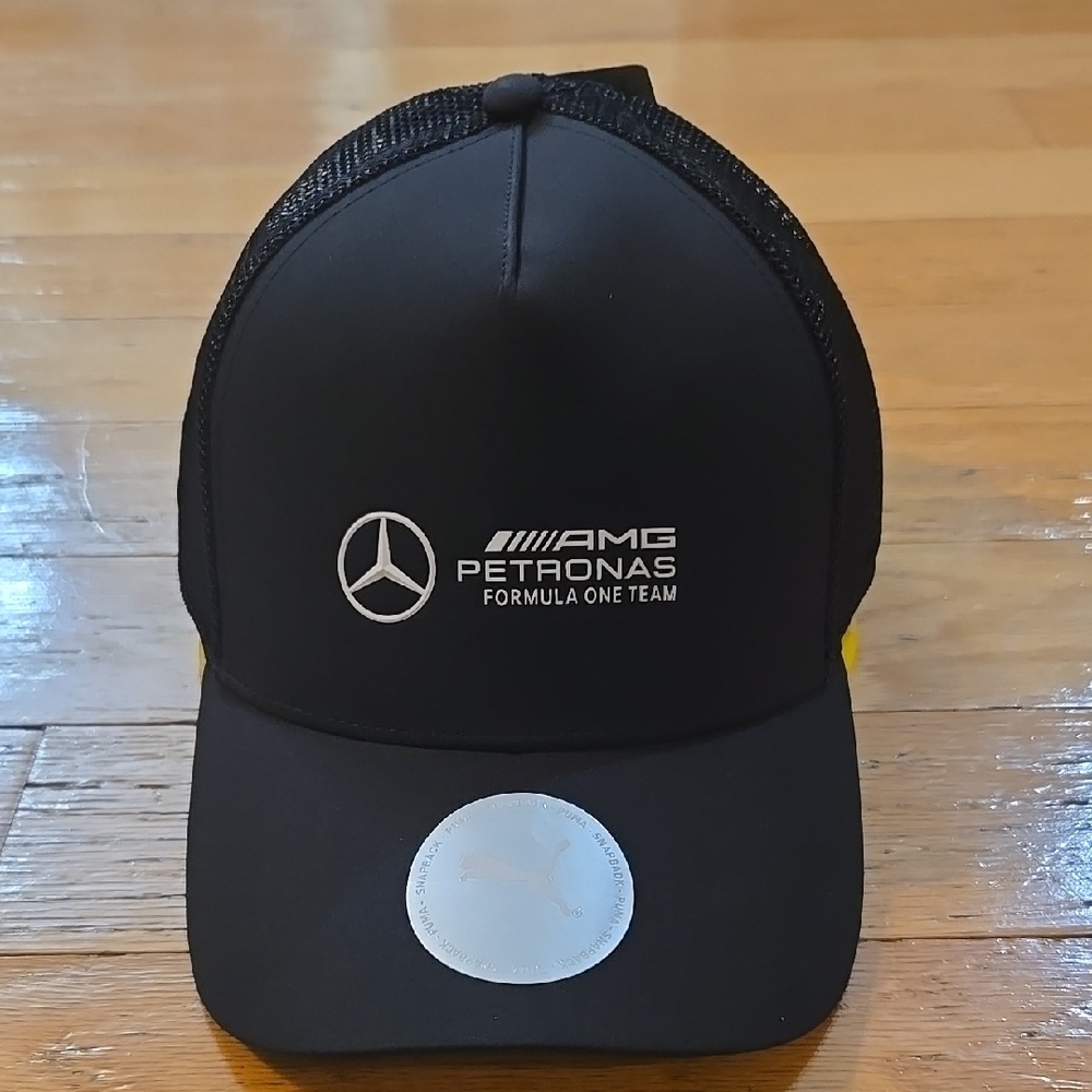 Mercedas-AMG Petronas F1 Team PUMA 2024 Trucker's Snapback Hat Cap